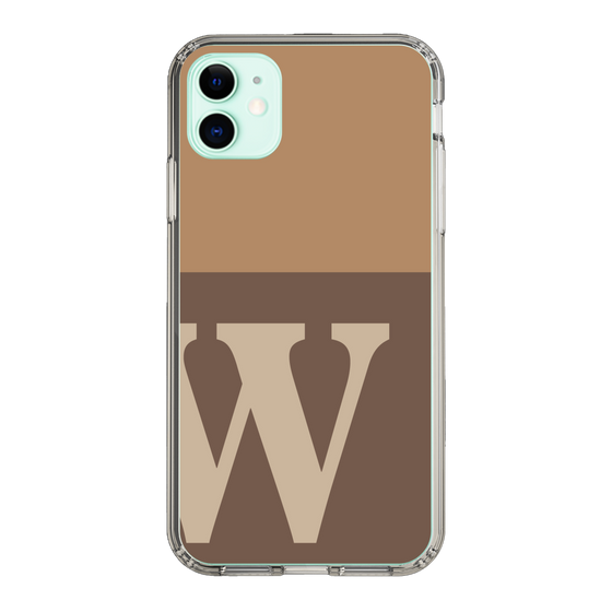 Slim Protection Case［ Original - initial two tone - W brown ］