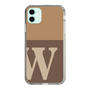 Slim Protection Case［ Original - initial two tone - W brown ］