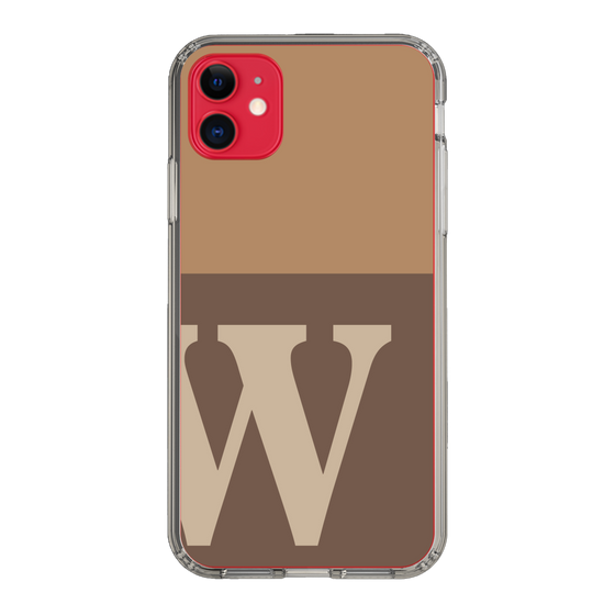 Slim Protection Case［ Original - initial two tone - W brown ］
