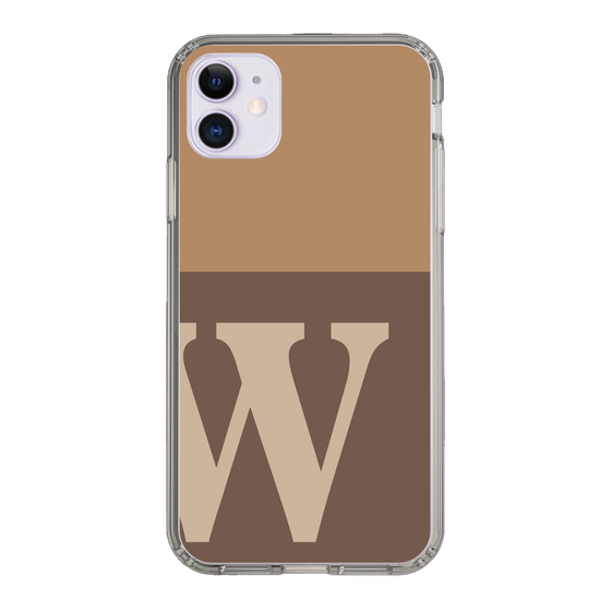 Slim Protection Case［ Original - initial two tone - W brown ］