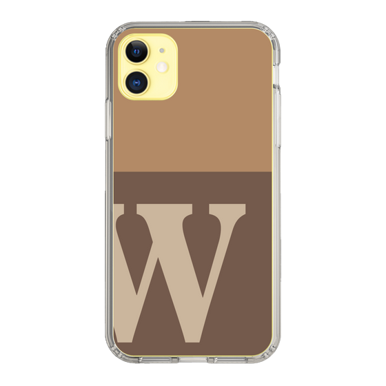 Slim Protection Case［ Original - initial two tone - W brown ］