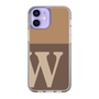 Slim Protection Case［ Original - initial two tone - W brown ］