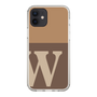 Slim Protection Case［ Original - initial two tone - W brown ］
