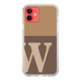 Slim Protection Case［ Original - initial two tone - W brown ］
