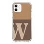 Slim Protection Case［ Original - initial two tone - W brown ］