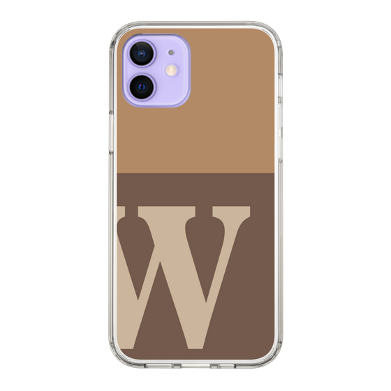 Slim Protection Case［ Original - initial two tone - W brown ］