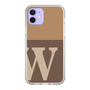 Slim Protection Case［ Original - initial two tone - W brown ］