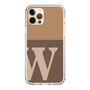 Slim Protection Case［ Original - initial two tone - W brown ］