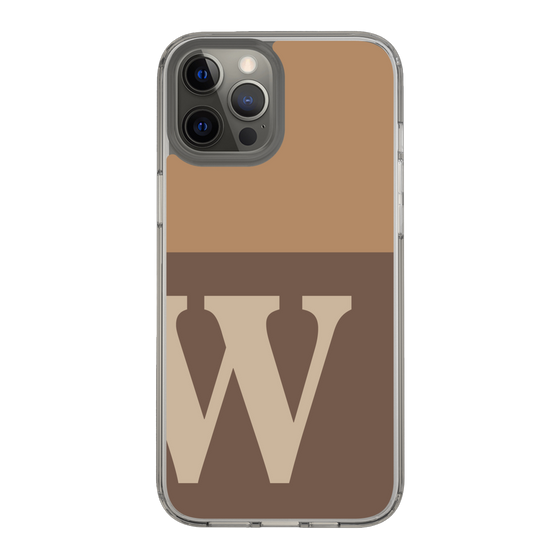 Slim Protection Case［ Original - initial two tone - W brown ］