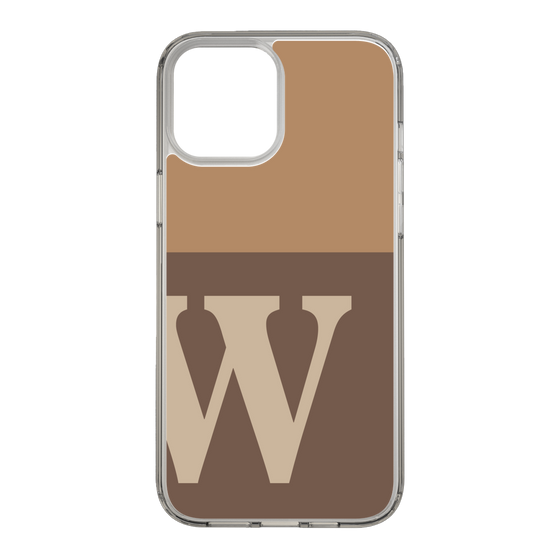 Slim Protection Case［ Original - initial two tone - W brown ］