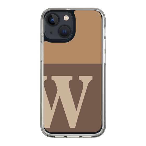 Slim Protection Case［ Original - initial two tone - W brown ］