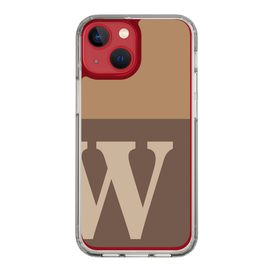 Slim Protection Case［ Original - initial two tone - W brown ］
