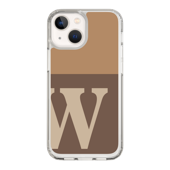 Slim Protection Case［ Original - initial two tone - W brown ］