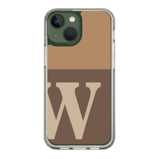 Slim Protection Case［ Original - initial two tone - W brown ］
