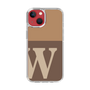 Slim Protection Case［ Original - initial two tone - W brown ］