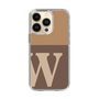 Slim Protection Case［ Original - initial two tone - W brown ］