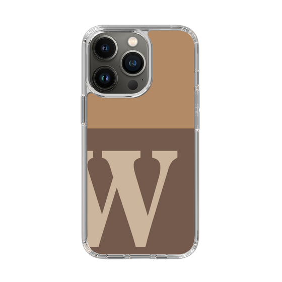Slim Protection Case［ Original - initial two tone - W brown ］