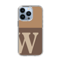 Slim Protection Case［ Original - initial two tone - W brown ］