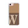 Slim Protection Case［ Original - initial two tone - W brown ］