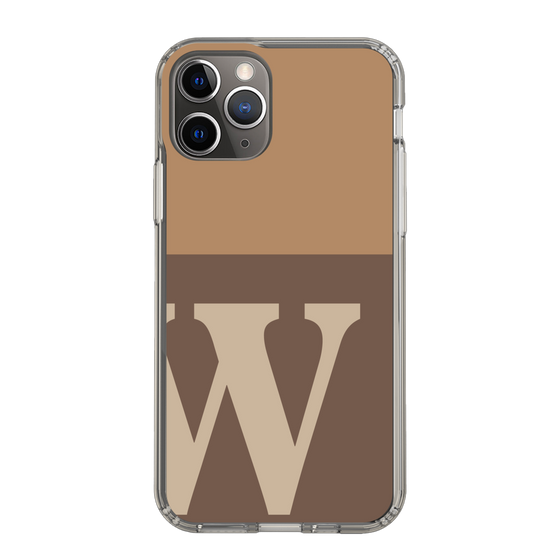 Slim Protection Case［ Original - initial two tone - W brown ］