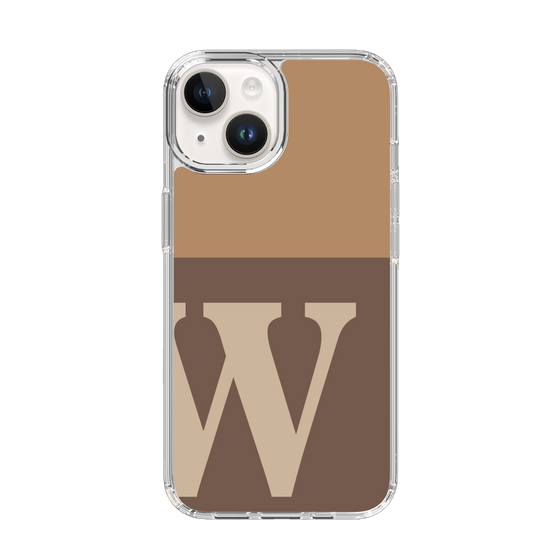 Slim Protection Case［ Original - initial two tone - W brown ］