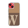 Slim Protection Case［ Original - initial two tone - W brown ］