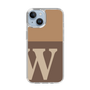 Slim Protection Case［ Original - initial two tone - W brown ］