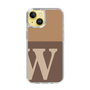 Slim Protection Case［ Original - initial two tone - W brown ］