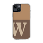 Slim Protection Case［ Original - initial two tone - W brown ］