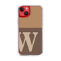 Slim Protection Case［ Original - initial two tone - W brown ］