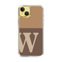 Slim Protection Case［ Original - initial two tone - W brown ］
