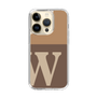 Slim Protection Case［ Original - initial two tone - W brown ］