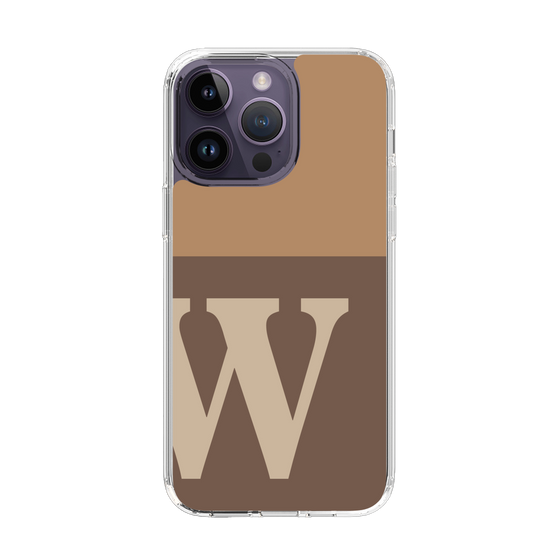 Slim Protection Case［ Original - initial two tone - W brown ］