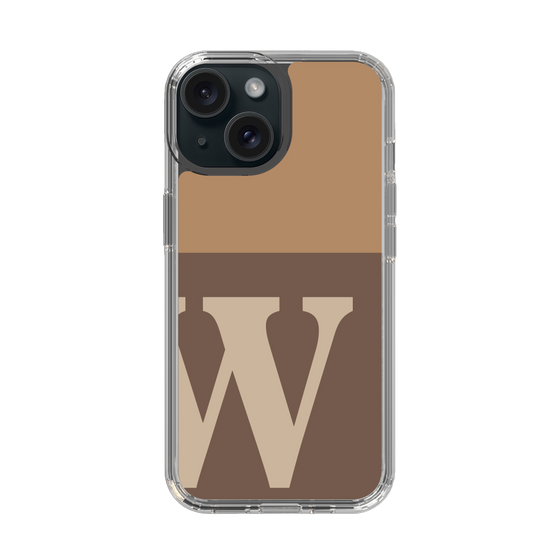 Slim Protection Case［ Original - initial two tone - W brown ］