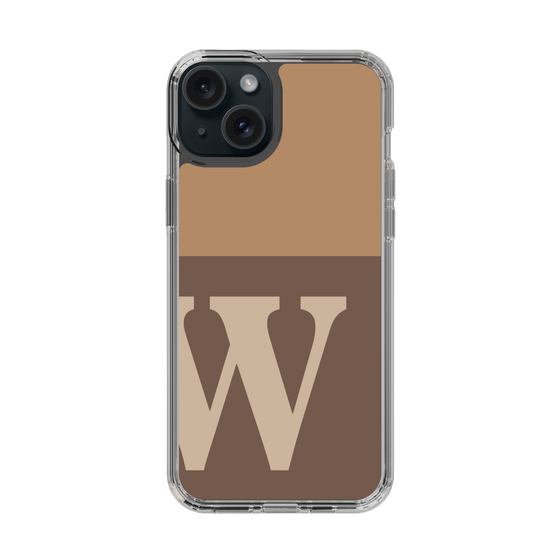 Slim Protection Case［ Original - initial two tone - W brown ］