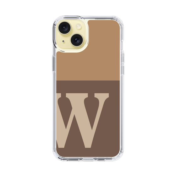 Slim Protection Case［ Original - initial two tone - W brown ］