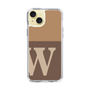 Slim Protection Case［ Original - initial two tone - W brown ］