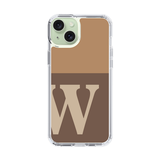 Slim Protection Case［ Original - initial two tone - W brown ］