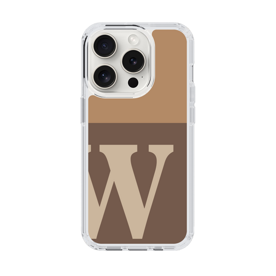 Slim Protection Case［ Original - initial two tone - W brown ］