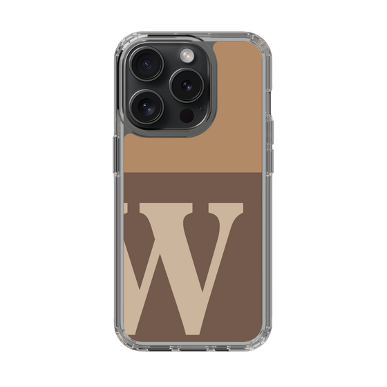 Slim Protection Case［ Original - initial two tone - W brown ］