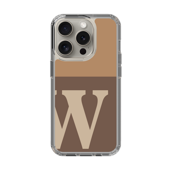 Slim Protection Case［ Original - initial two tone - W brown ］