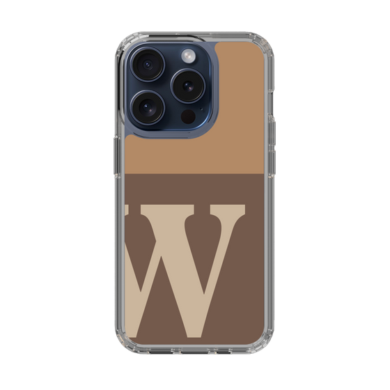 Slim Protection Case［ Original - initial two tone - W brown ］