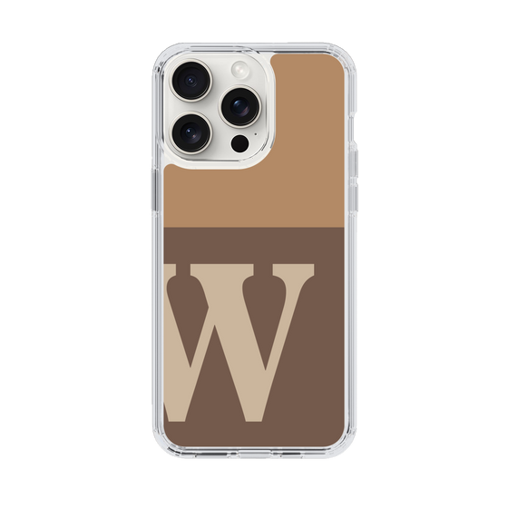 Slim Protection Case［ Original - initial two tone - W brown ］