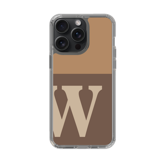 Slim Protection Case［ Original - initial two tone - W brown ］