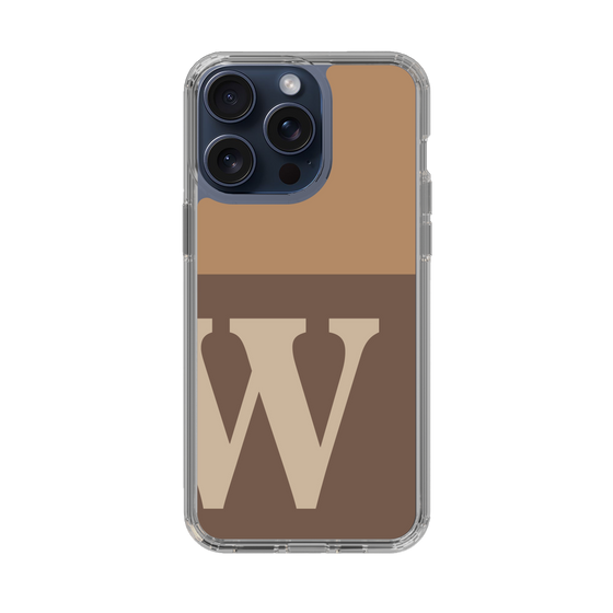 Slim Protection Case［ Original - initial two tone - W brown ］