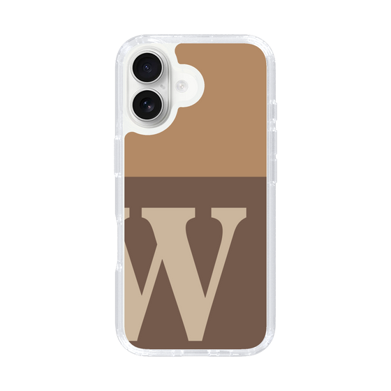 Slim Protection Case［ オリジナル - initial two tone - W brown ］