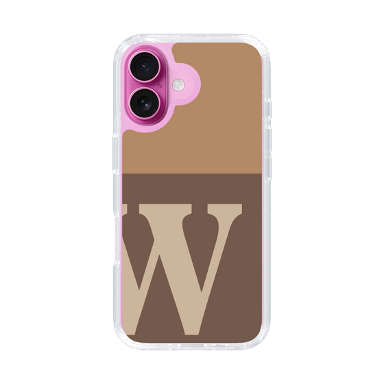 Slim Protection Case［ オリジナル - initial two tone - W brown ］