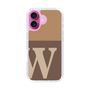 Slim Protection Case［ オリジナル - initial two tone - W brown ］