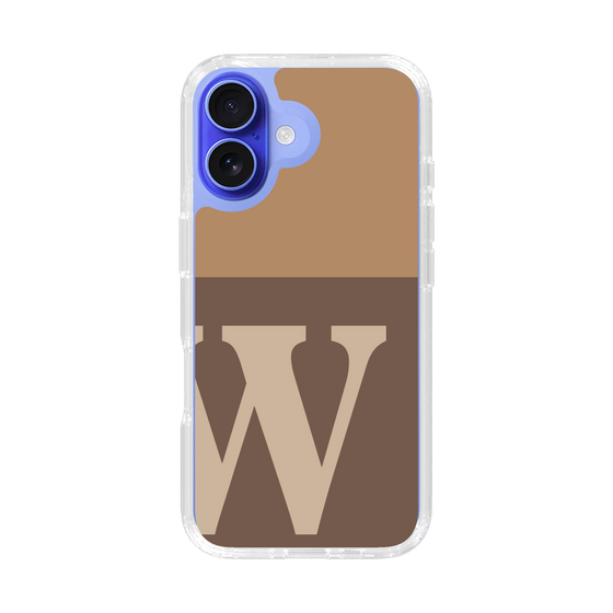 Slim Protection Case［ オリジナル - initial two tone - W brown ］