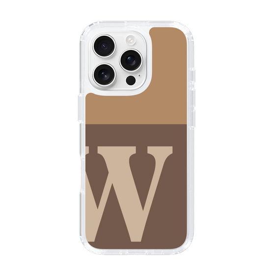Slim Protection Case［ オリジナル - initial two tone - W brown ］